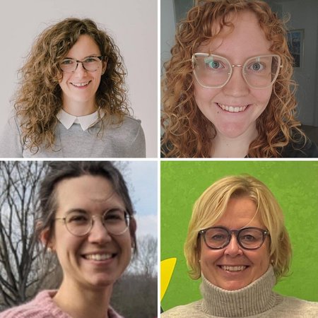  Bild: Im Uhrzeigersinn: Katrin Gleißner, Bild Katrin Gleißner. Jule Eibl, Bild Jule Eibl. Bärbel Stahl, Bild Moritz Stahl. Katja Heinrich, Bild Moritz Stahl